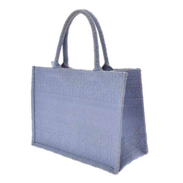 2 Christian Dior Tote Bag Handbag Canvas Blue