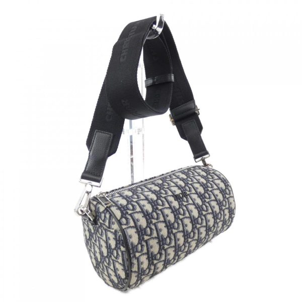 2 Dior Roller Oblique Jacquard Bag Navy System Beige System