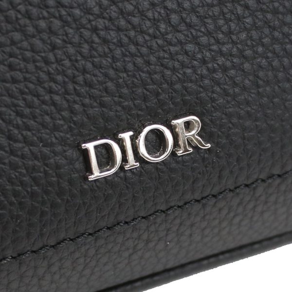 2 Christian Dior Tote Bag 2 Way Bag Leather Black