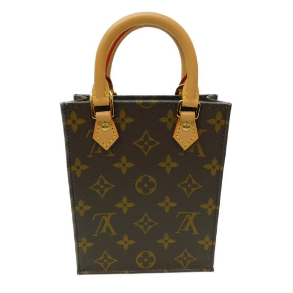 2 Louis Vuitton Petite Sac Plat Shoulder Bag Monogram Gold Metal Fittings Brown