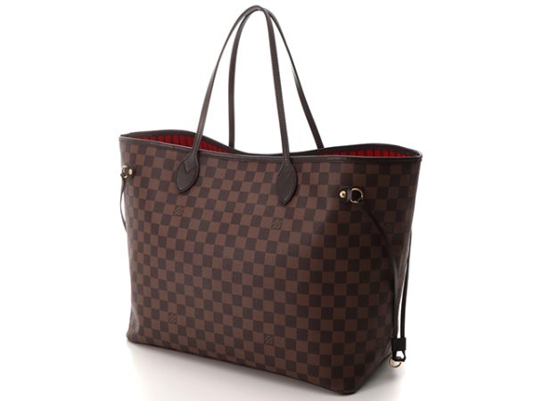 2 Louis Vuitton Neverfull GM Damier Hand Bag