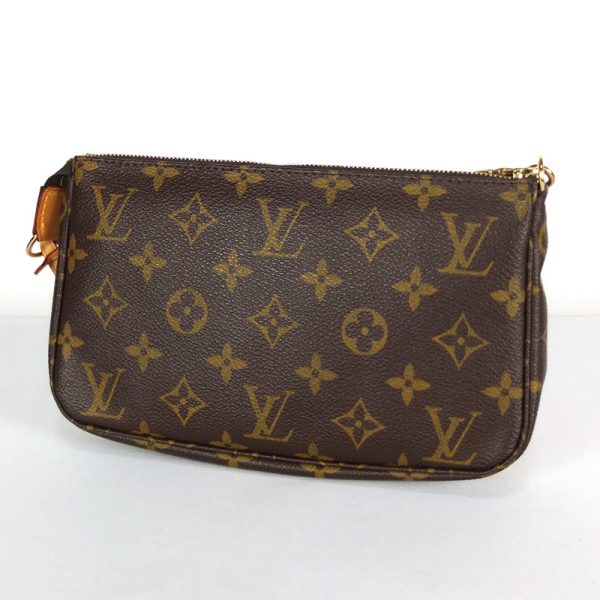 2 Louis Vuitton Pochette Pouch Bag Monogram Canvas