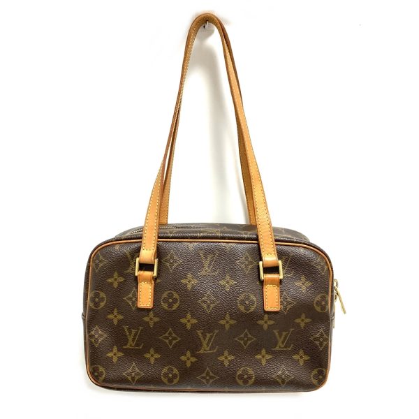 2 Louis Vuitton Monogram Cite MM Handbag Shoulder Bag Brown