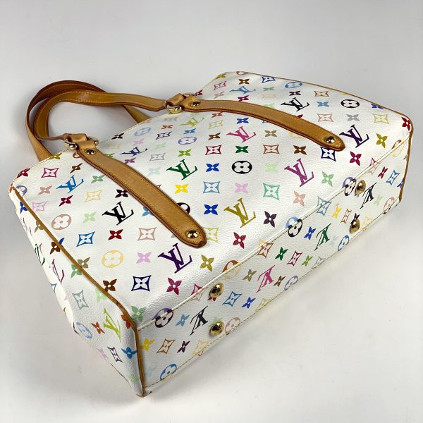 2 Louis Vuitton Aurelia MM Shoulder Bag Multicolor White