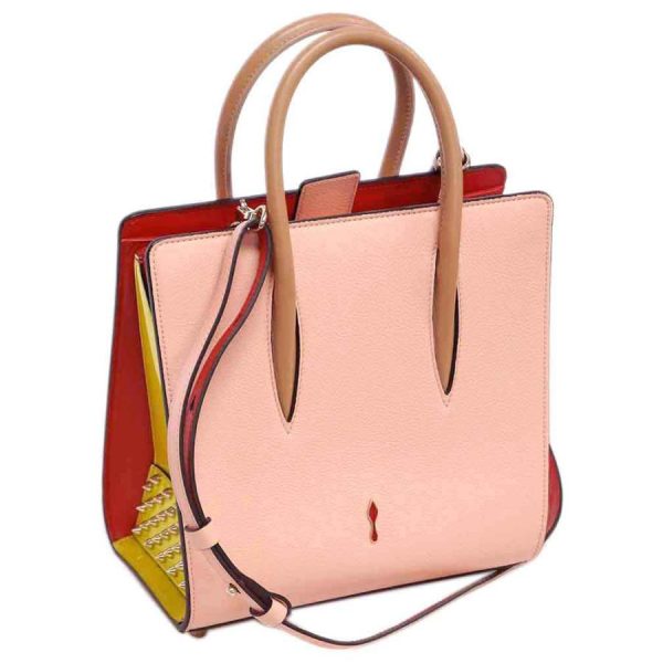 2 Christian Louboutin 2 Way Handbag Paloma Small Pink X Yellow