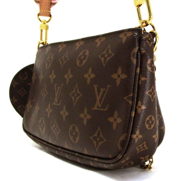 2 Louis Vuitton Shoulder Bag Monogram Multi Pochette Accessoire Rose Claire