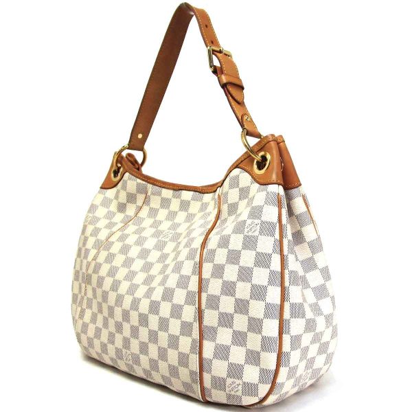 2 Louis Vuitton Shoulder Bag PM Damier Azur Galliera White