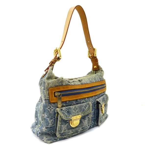 2 Louis Vuitton Baggy PM Monogram Denim Shoulder Bag Blue