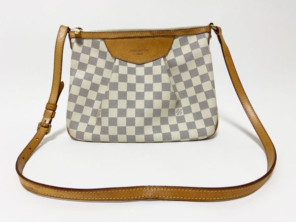 2 Louis Vuitton Damier Azur Siracusa PM Shoulder Bag Crossbody