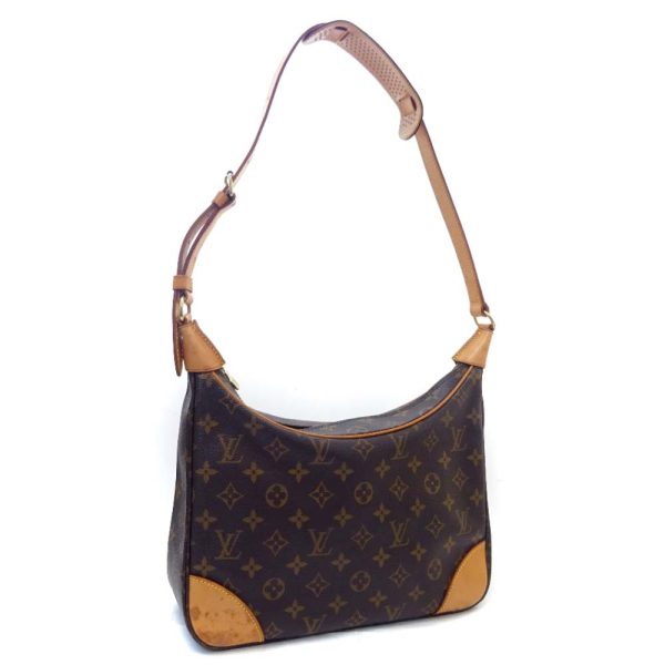 2 Louis Vuitton Boulogne 30 Monogram Shoulder Bag Brown