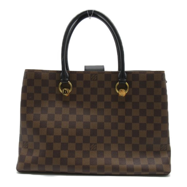 2 Louis Vuitton Riverside Tote Bag Leather Damier