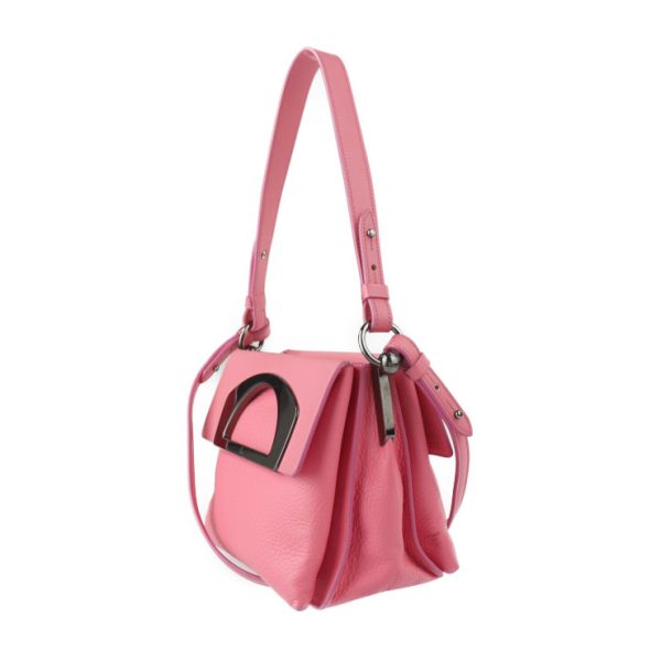 2 Christian Louboutin Passage Mini Handbag 3 Way Shoulder Bag Leather Pink Gunmetal Hardware