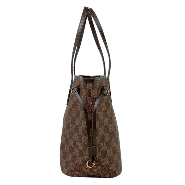 2 Louis Vuitton Neverfull PM Handbag Tote Bag Damier Brown