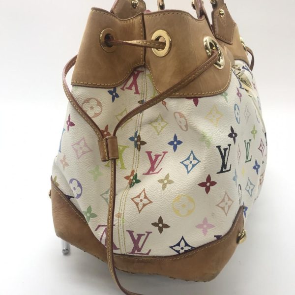 2 Louis Vuitton Ursula Monogram Multicolor Bron Handbag White