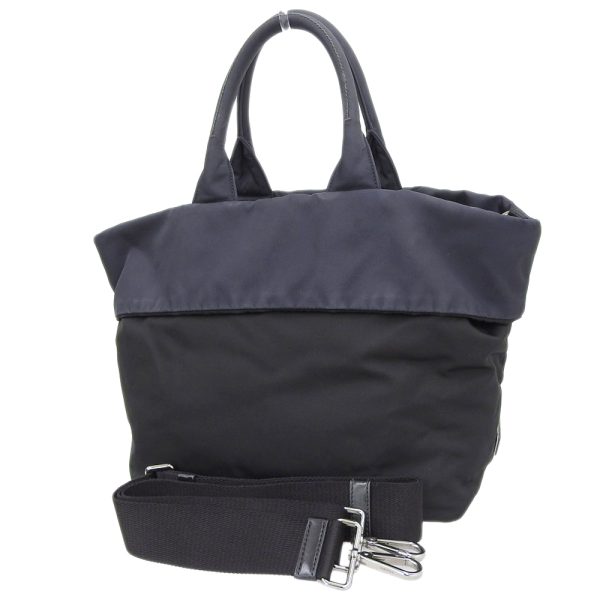 2 Prada 2 Way Bag Nylon Black Navy