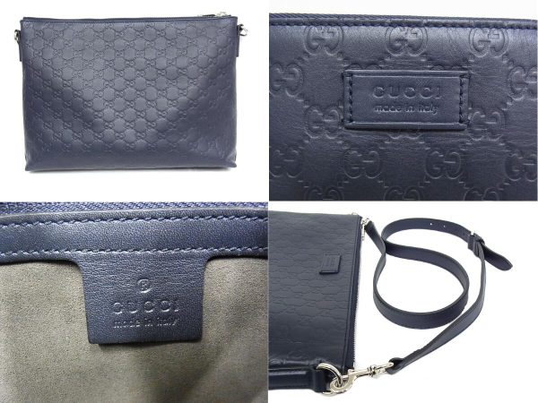 22h 123 5 Gucci Sima Diagonal Leather Shoulder Bag