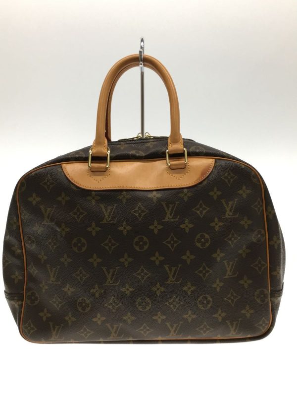 3 Louis Vuitton Trouville Handbag Monogram Leather Brown