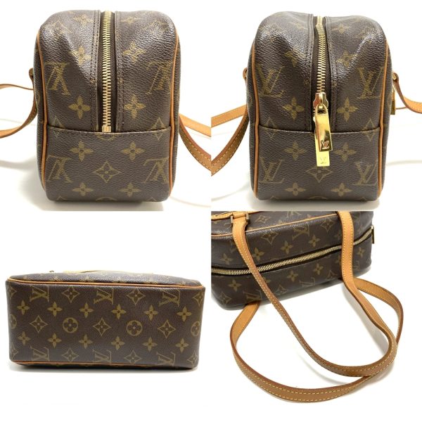 3 Louis Vuitton Monogram Cite MM Handbag Shoulder Bag Brown