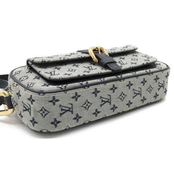 3 Louis Vuitton Monogram Mini Juliet MM Shoulder Bag Diagonal Canvas Leather Blue