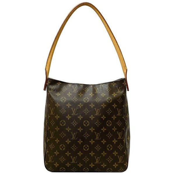 3 Louis Vuitton Shoulder Bag Looping Brown Monogram