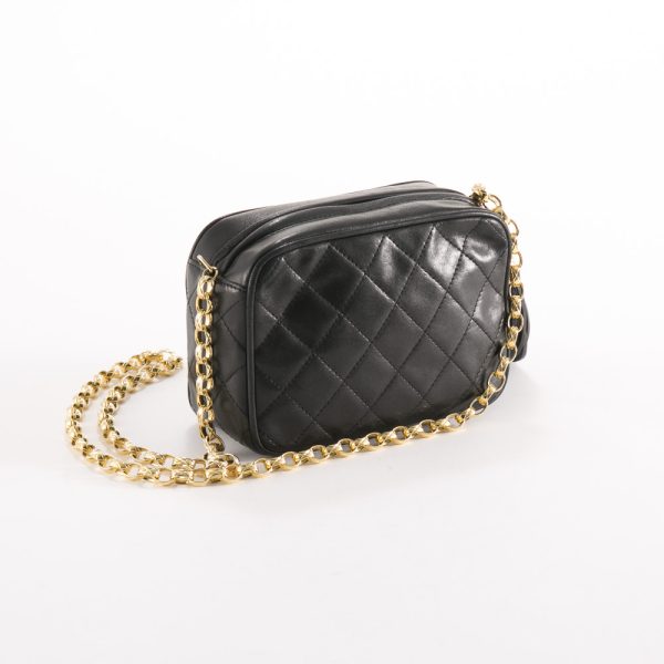 3 Chanel Lammertasse Mini Chain Shoulder Bag With Fringe