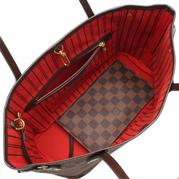 3 Louis Vuitton Damier Neverfull Tote Bag Brown