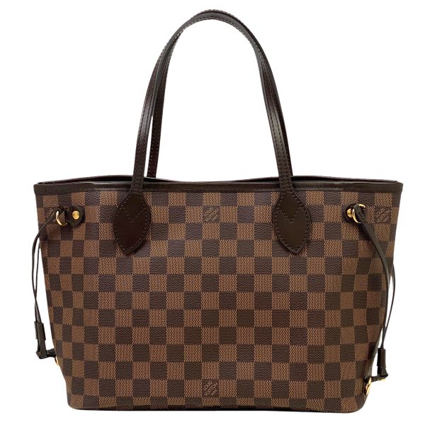 3 Louis Vuitton Neverfull PM Handbag Tote Bag Damier Brown