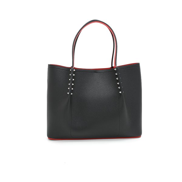 3 Christian Louboutin Cabarock Small Black Tote Bag Italian Genuine