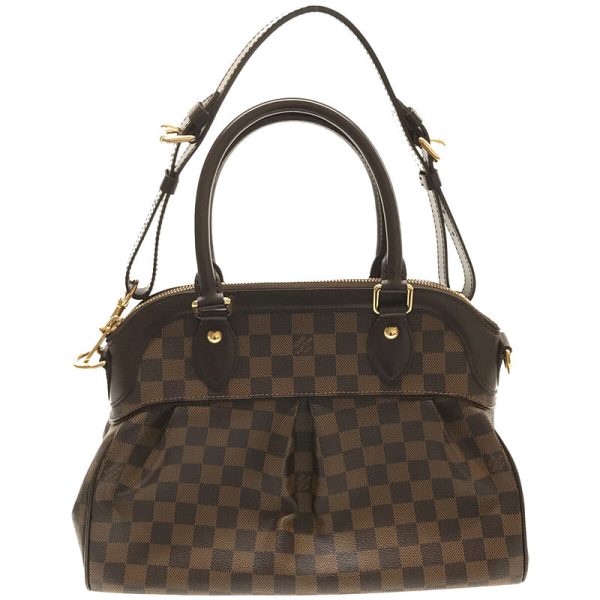 3k37qcxlhk58 6 Louis Vuitton Trevi PM Damier Ebene Leather 2WAY Handbag