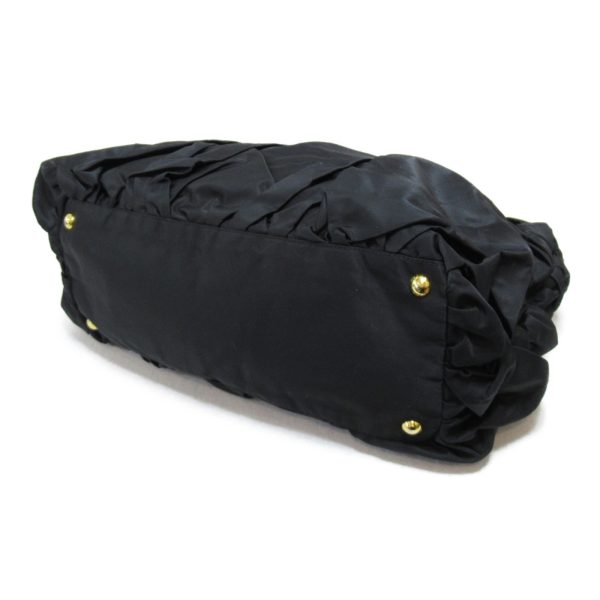 4 Prada Chain Shoulder Bag Nylon Black