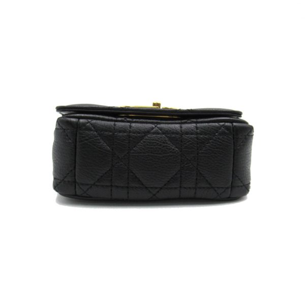 4 Dior Caro Micro Shoulder Bag Leather Black