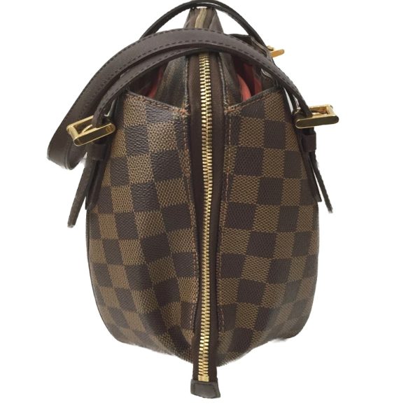 4 Louis Vuitton Bag Damier Belem MM Brown B Rank