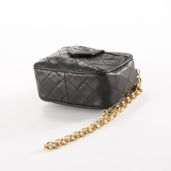 4 Chanel Lammertasse Mini Chain Shoulder Bag With Fringe