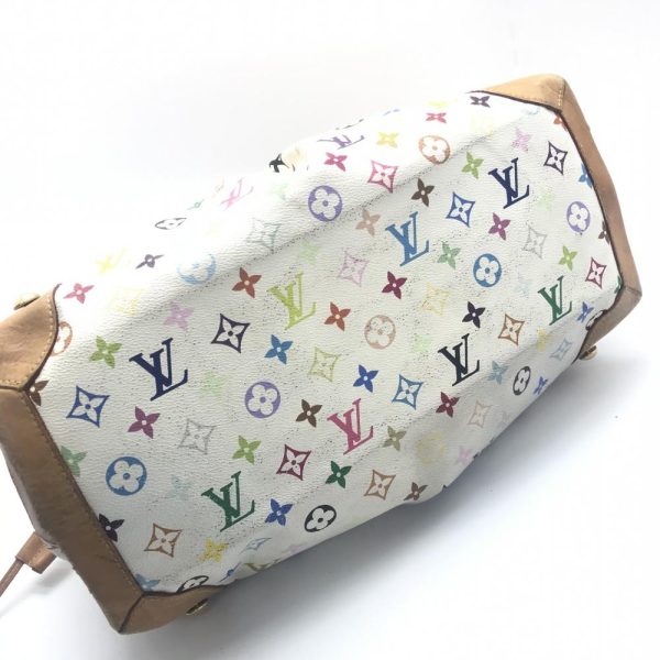 4 Louis Vuitton Ursula Monogram Multicolor Bron Handbag White