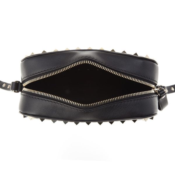 5 Valentino Shoulder Bag Cowhide Black