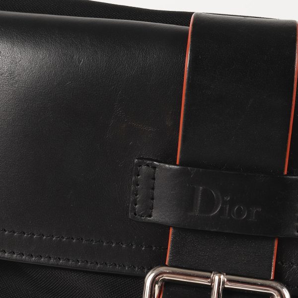 5 Dior Homme Shoulder Waist Hand Bag Leather Black