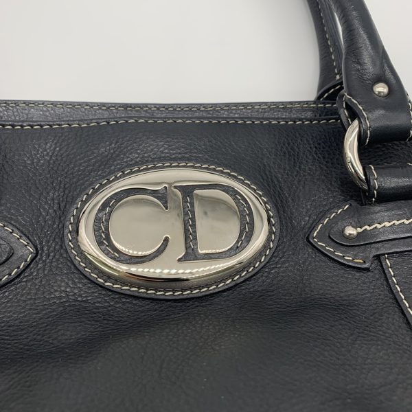 5 Dior Handbag Bag Leather Black