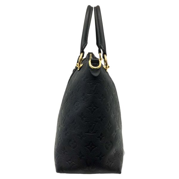 5 Louis Vuitton V Tote MM Shoulder Bag Emplant Noir Black Gold Hardware