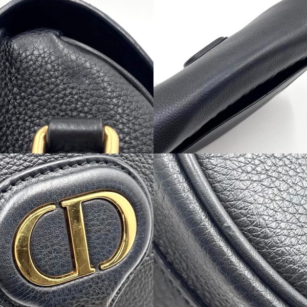 5 Christian Dior Medium Crossbody Bag Black Gold Hardware