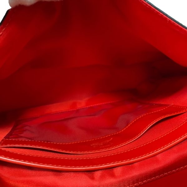 5 Christian Louboutin Loubiclic Messenger Shoulder Bag Leather Navy Red