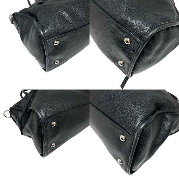 6 Prada Handbag Leather Black