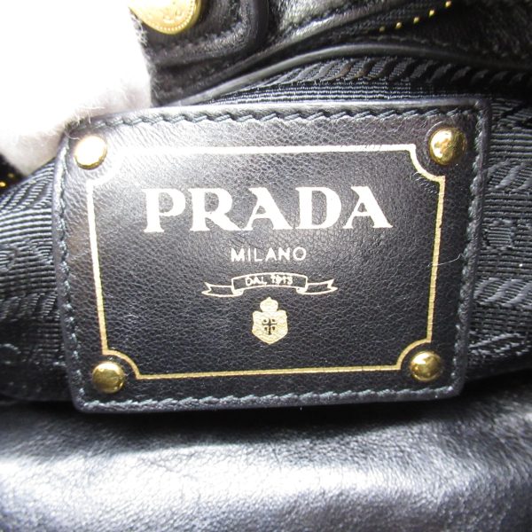 6 Prada 2 Way Shoulder Bag Nylon Black