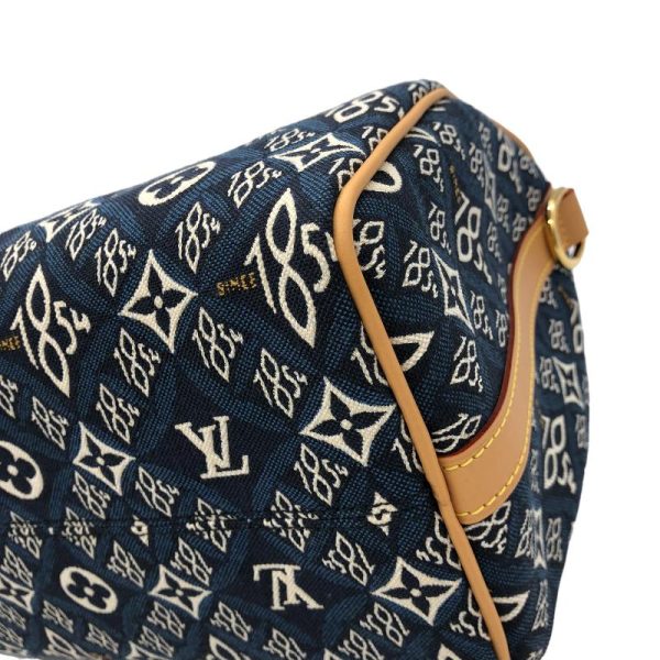 6 Louis Vuitton Speedy Bandouliere 25 Navy Boston Bag