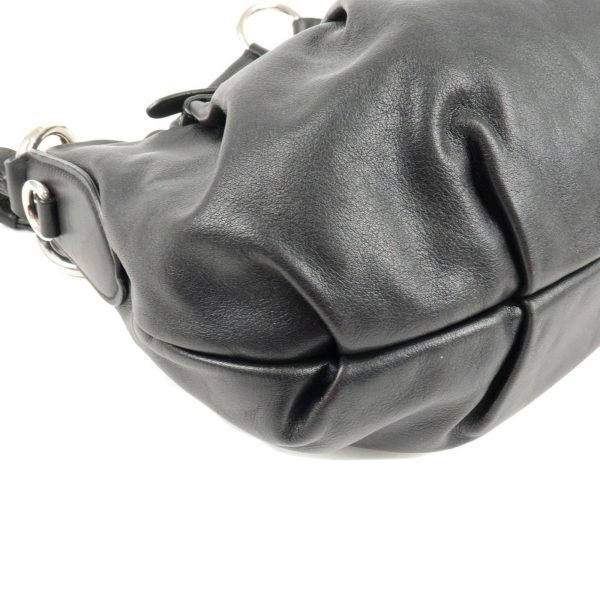 7 Prada Leather Shoulder Bag Black