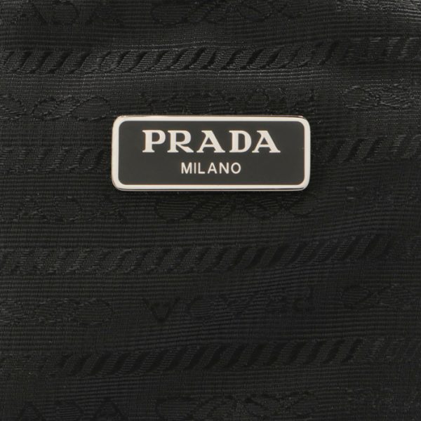 7 Prada Mini Pouch Bucket Bag Drawstring Bag Nylon Black