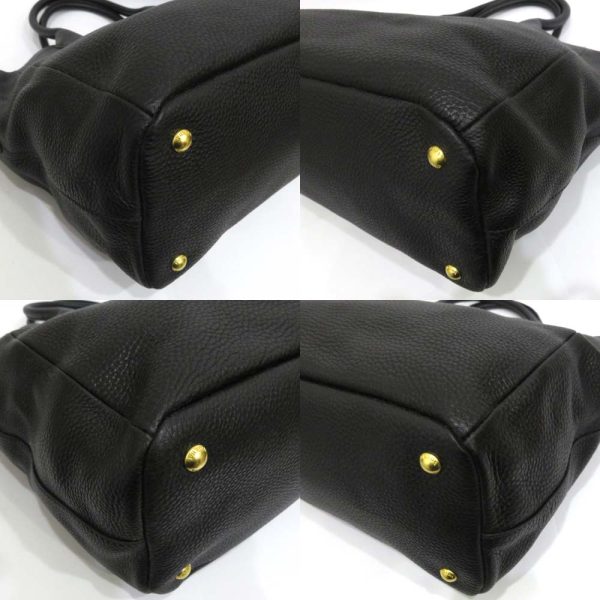 7 Prada 2 Way Bag Vitello Dino Leather Black