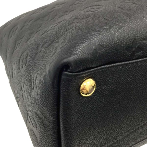 7 Louis Vuitton V Tote MM Shoulder Bag Emplant Noir Black Gold Hardware