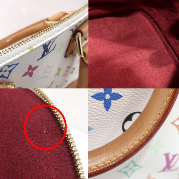 8 Louis Vuitton Handbag Alma PM Monogram Canvas Tanned Leather Bronze Multicolor