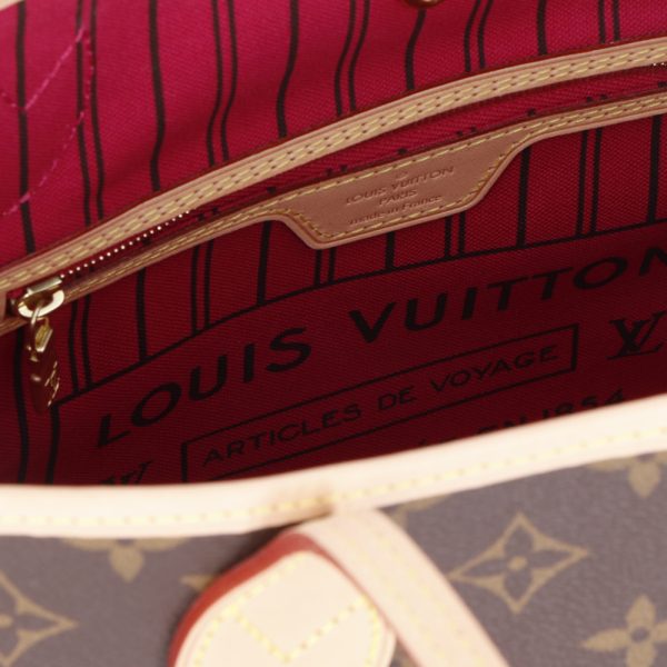 8 Louis Vuitton Neverfull PM Hand Bag Brown Monogram Canvas