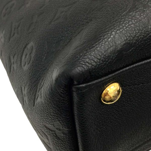 9 Louis Vuitton V Tote MM Shoulder Bag Emplant Noir Black Gold Hardware